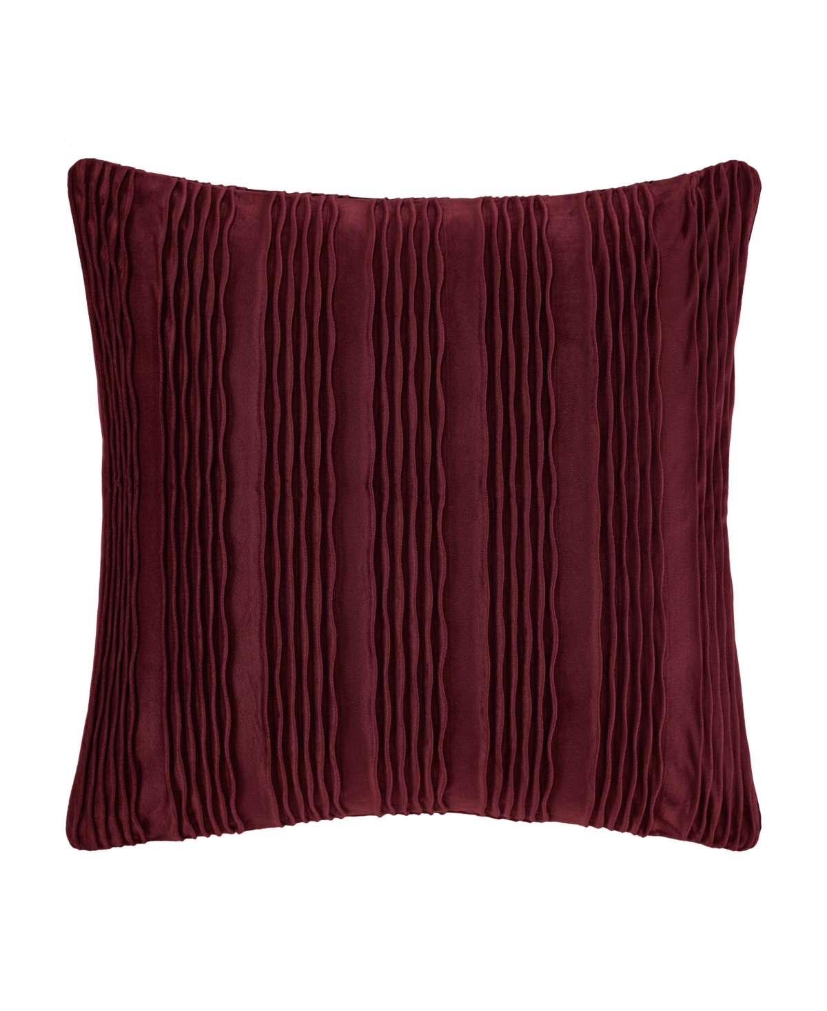 Shop J Queen New York Townsend Wave Square Decorative Pillow Cover, 20" X 20" In Red