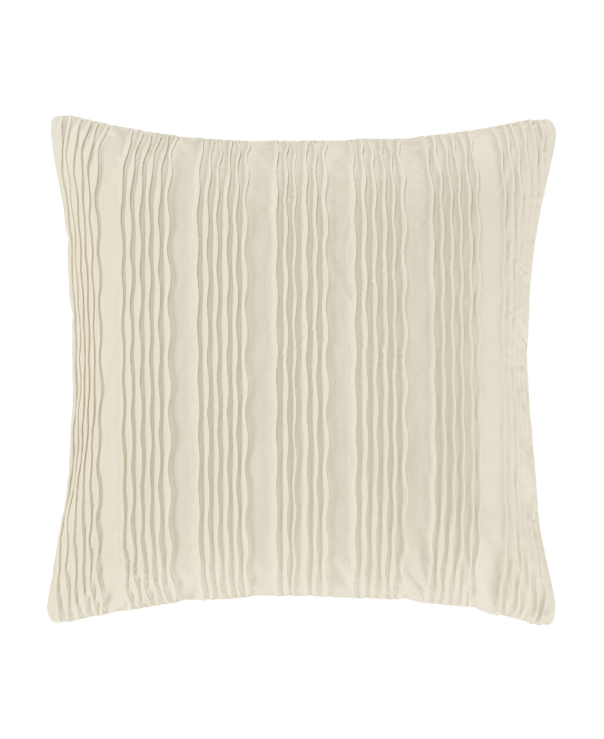Shop J Queen New York Townsend Wave Square Decorative Pillow Cover, 20" X 20" In Ivory