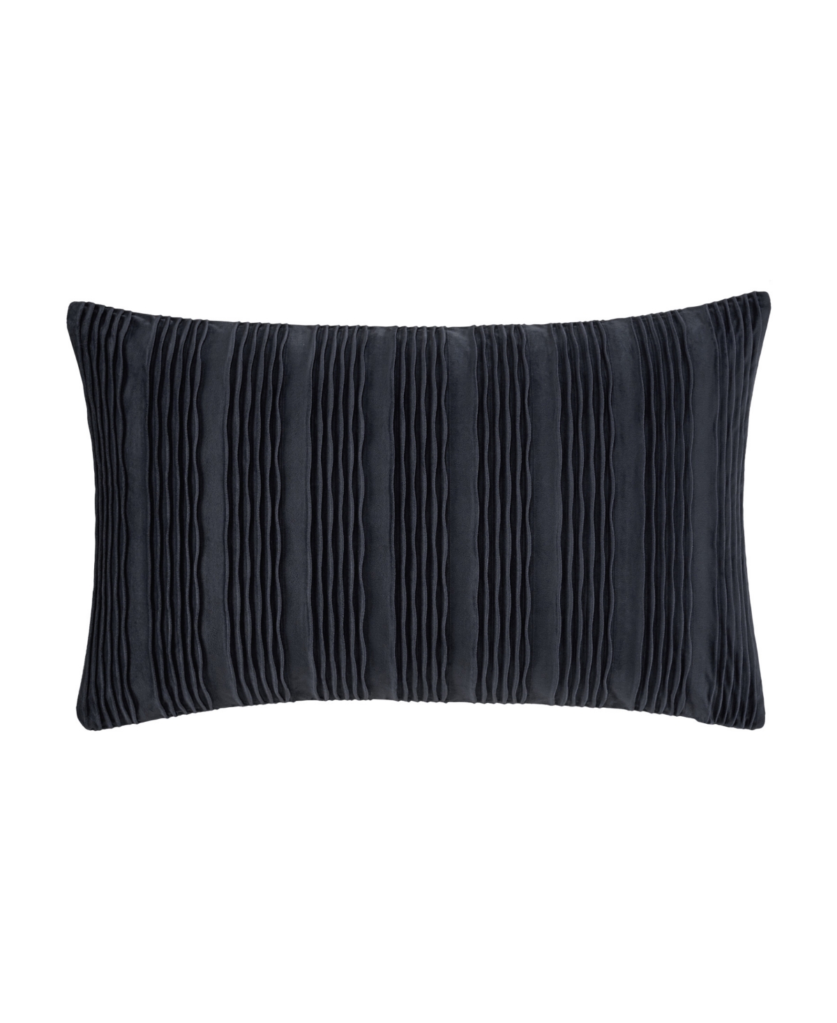 Shop J Queen New York Townsend Wave Lumbar Decorative Pillow Cover, 14" X 40" In Indigo