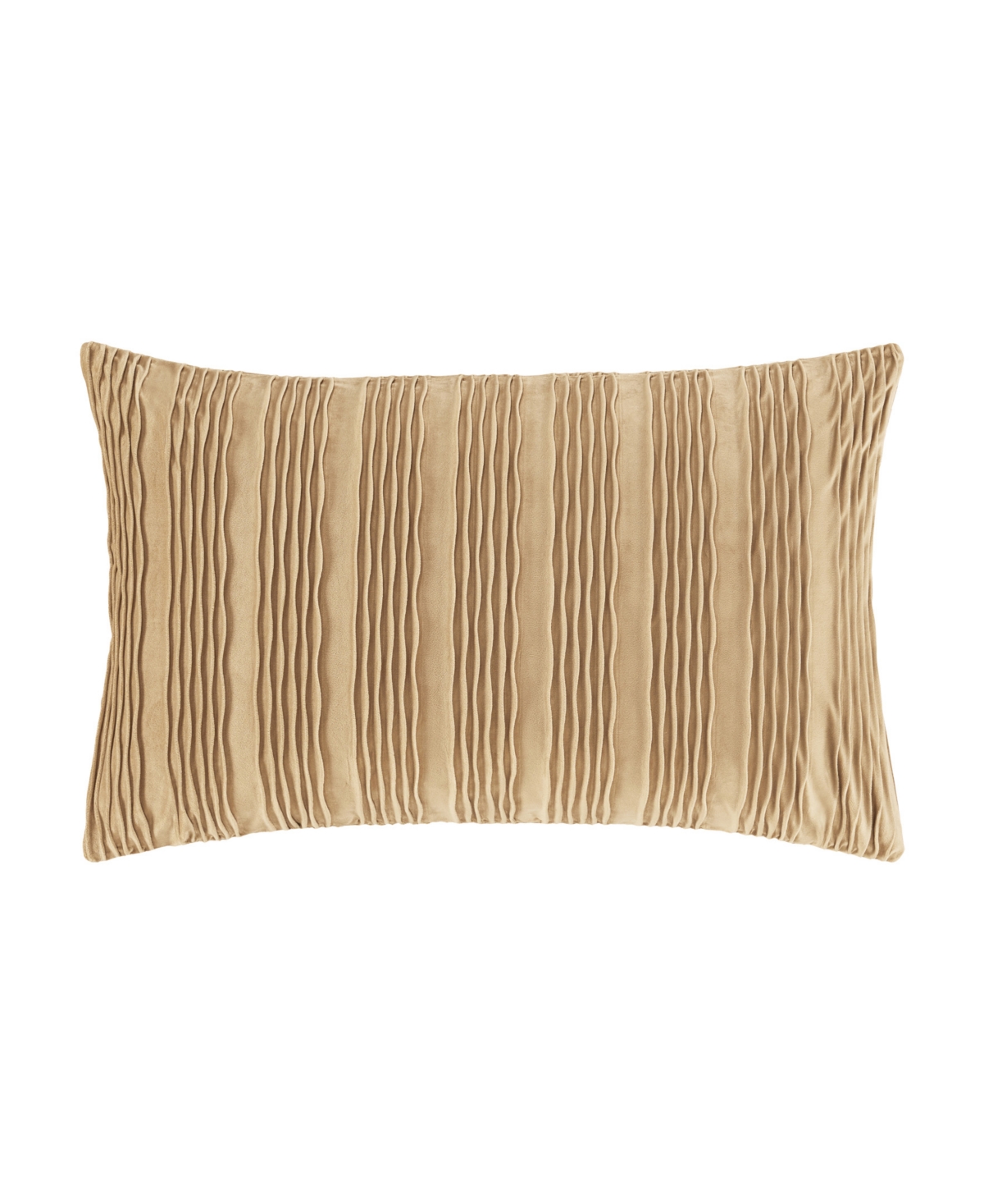 Shop J Queen New York Townsend Wave Lumbar Decorative Pillow Cover, 14" X 40" In Gold