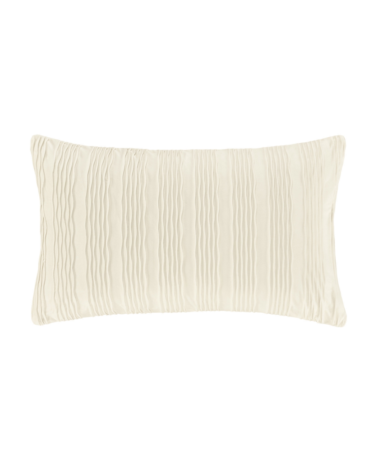 Shop J Queen New York Townsend Wave Lumbar Decorative Pillow Cover, 14" X 40" In Ivory