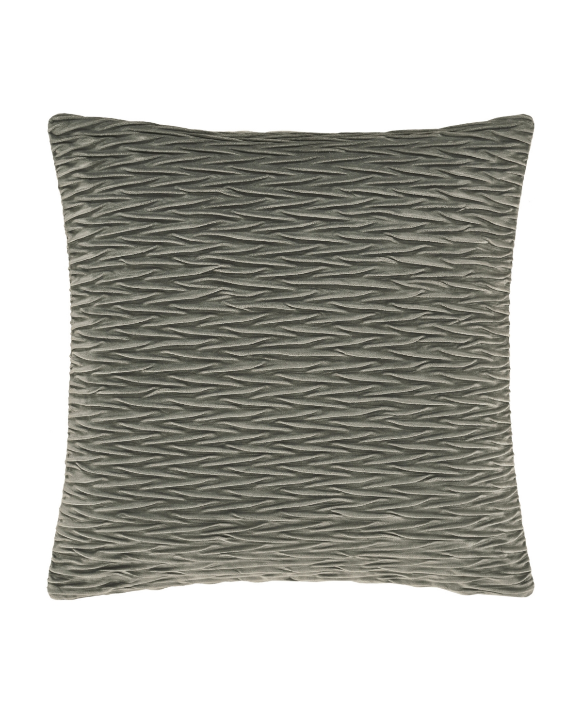 Shop J Queen New York Townsend Ripple Square Decorative Pillow Cover, 20" X 20" In Charcoal