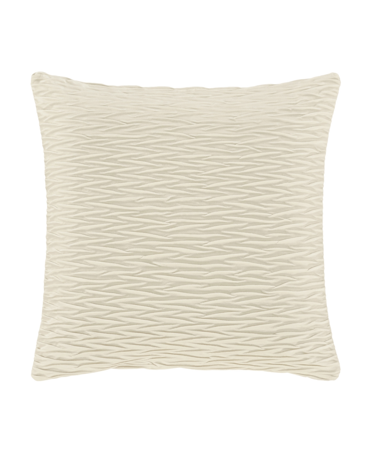 Shop J Queen New York Townsend Ripple Square Decorative Pillow Cover, 20" X 20" In Ivory