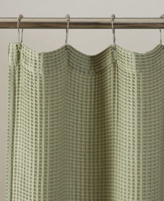 Waffle Solid Textured Shower Curtain, 70" x 72"
