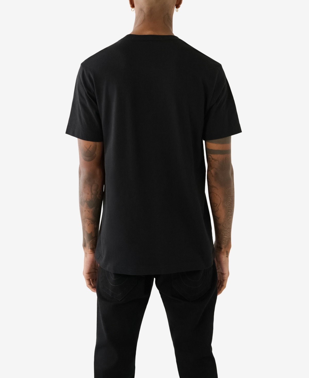 Shop True Religion Men's Short Sleeve Multi Camo T-shirt In Jet Black