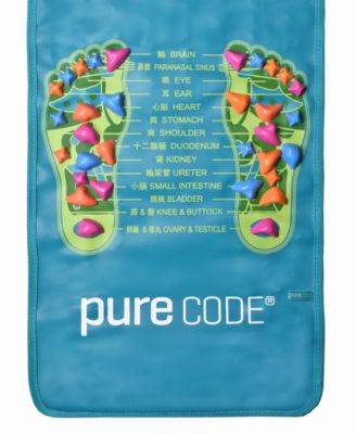 Reflexology Foot Massage Mat with Foot Chart