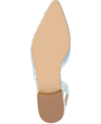 Women's Daphnne Slingback Pointed Cap Toe Flats
