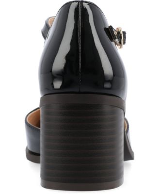 Women's Evangeline Block Heel Square Toe Pumps