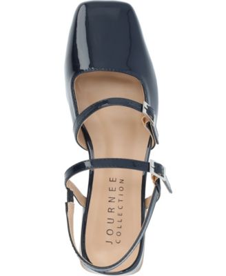 Women's Gretchenn Multi Strap Square Toe Mary Jane Flats