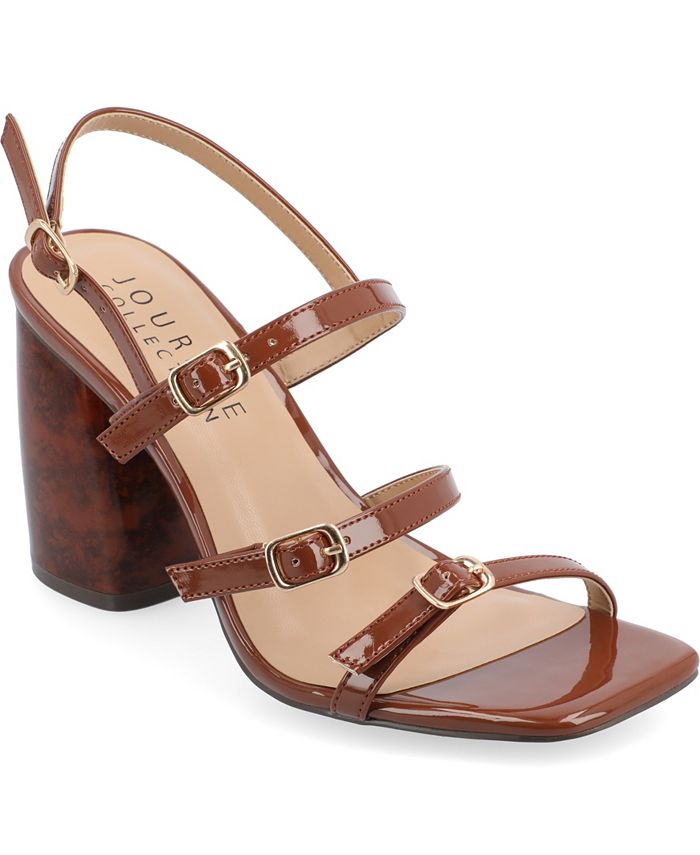 Journee Collection Women s Norina Block Heel Sandals Macy s