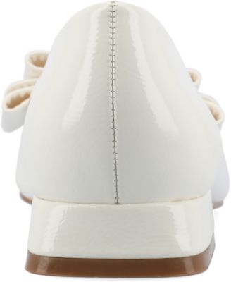 Women's Ophelia Bow Low Block Heel Dress Flats