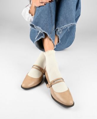 Women's Savvi Block Heel Mary Jane Flats