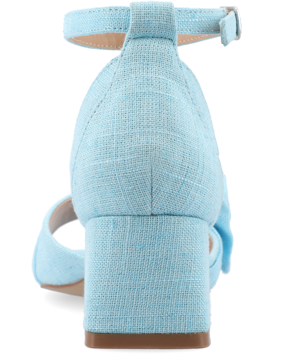 Shop Journee Collection Women's Zevi Block Heel Dress Sandals In Blue