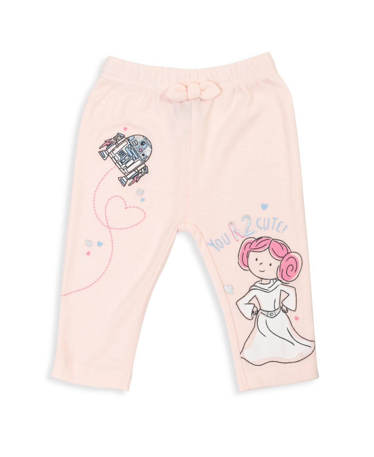 Starwars Baby Girls Star Wars Princess Leia R2-D2 Baby 2 Pack Pants -/ black