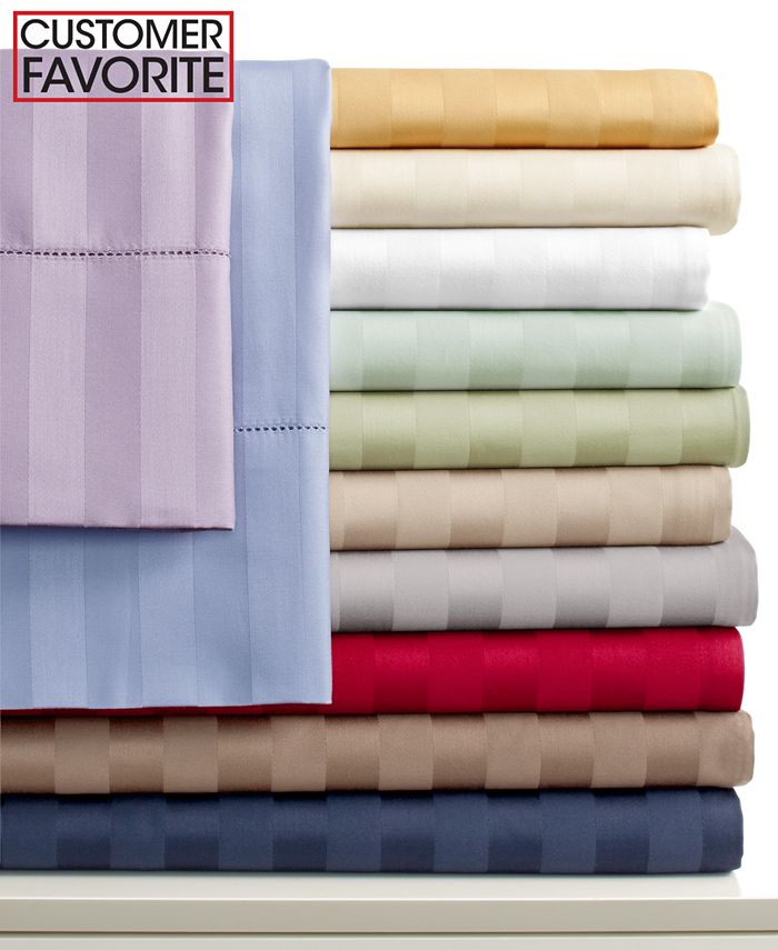 Charter Club CLOSEOUT! Stripe 500 Thread Count Pima Cotton Twin XL