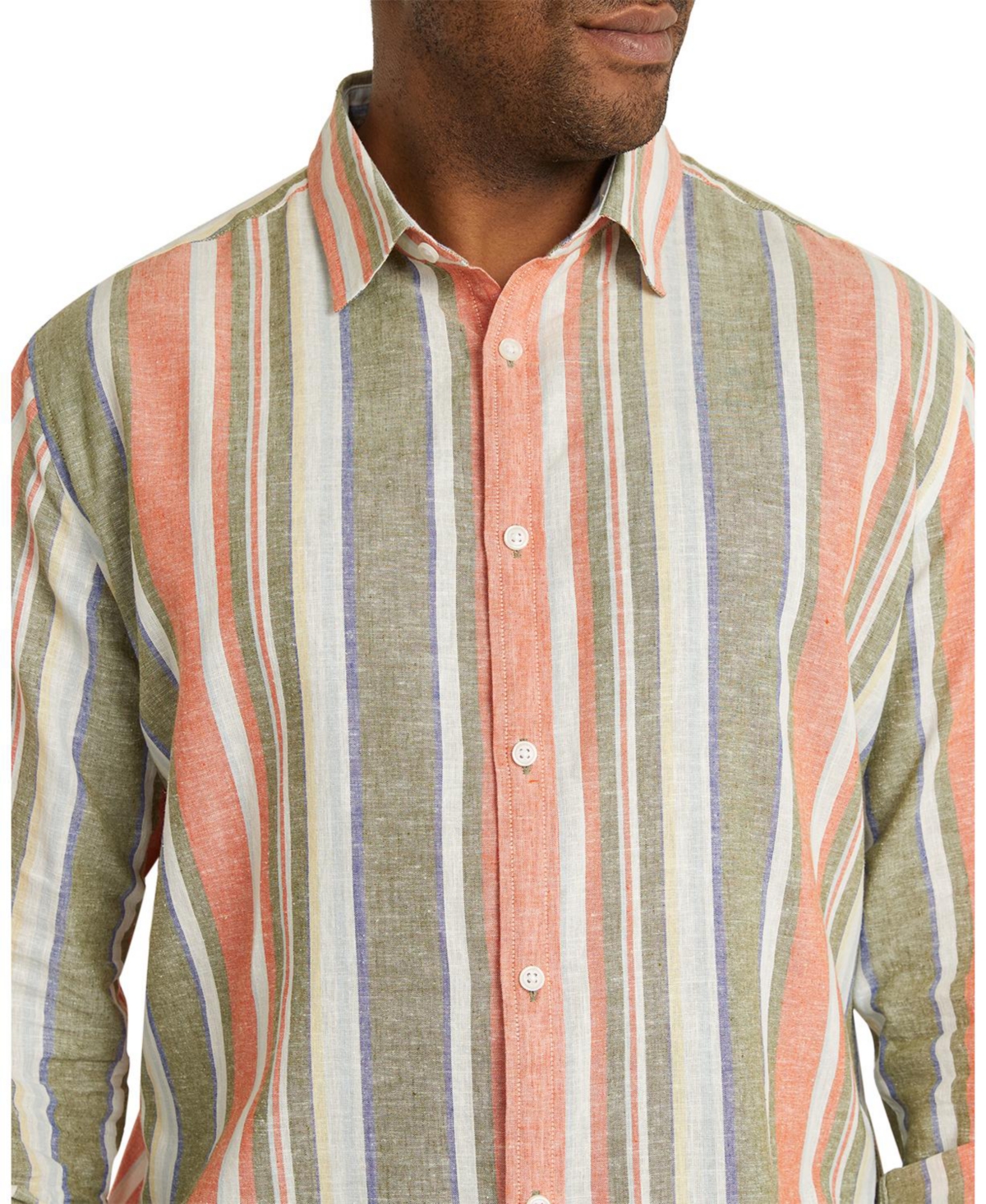 Johnny Bigg Men's Portugal Stripe Linen Shirt