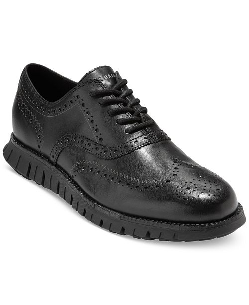 alfani Cole Haan Men's ZERØGRAND Remastered Lace-Up Wingtip Oxford Shoes Men's Shoes