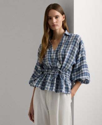 Ralph lauren blouses macy's best sale