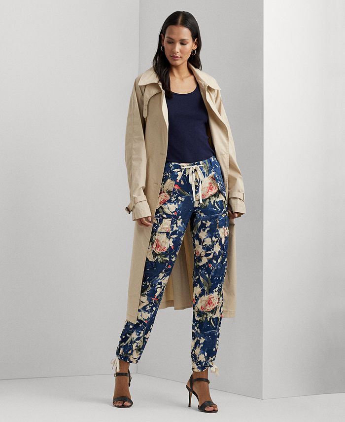 Lauren Ralph Lauren Women's Floral High-Rise Cargo Pants - Macy's