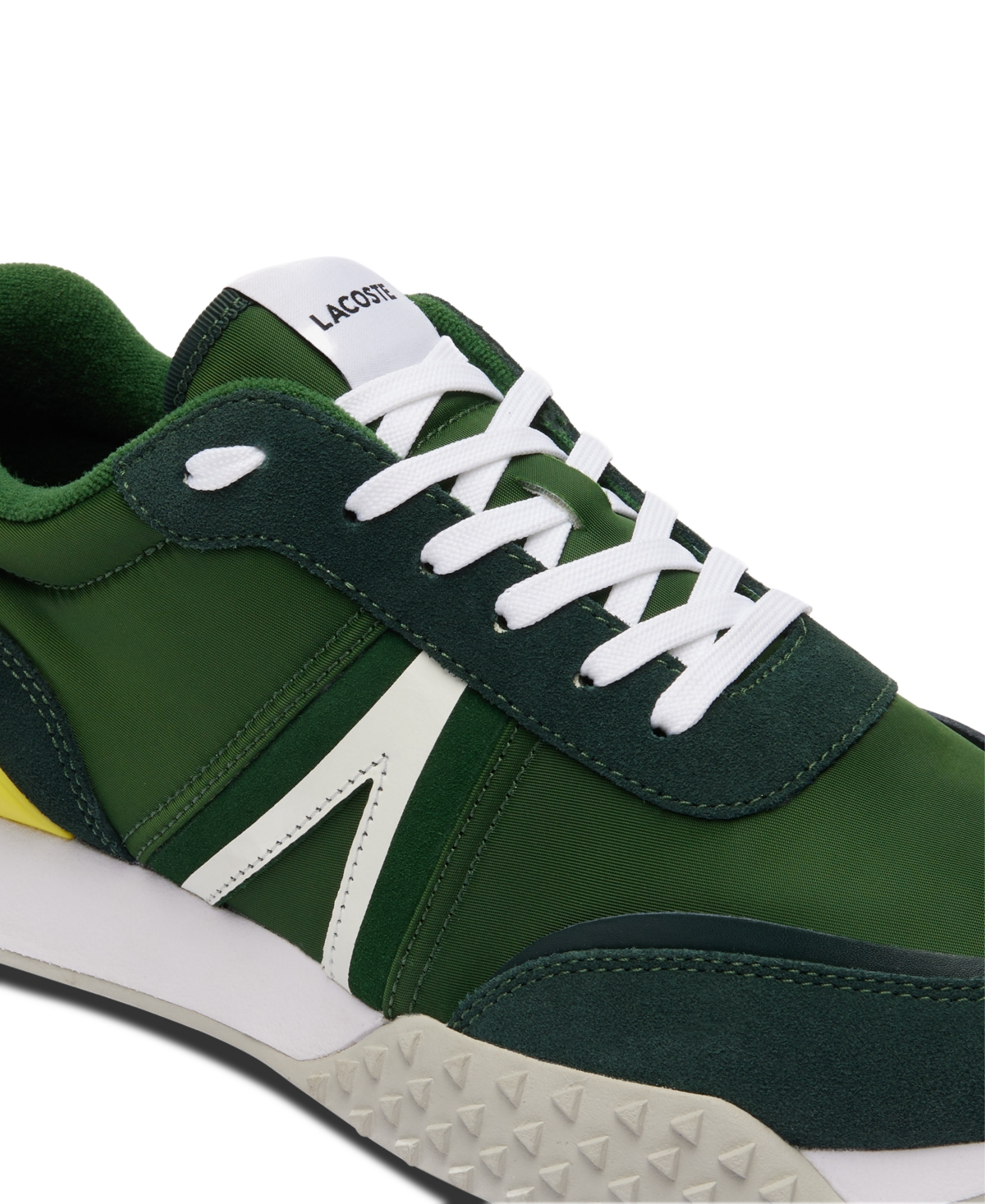 Lacoste Men's L-Spin Deluxe Lace-Up Sneakers - Ab3 Drk Green/yellow