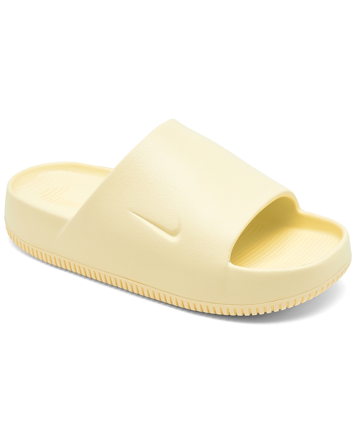 Nike Women's Calm Slide Sandals From Finish Line In Alabaster