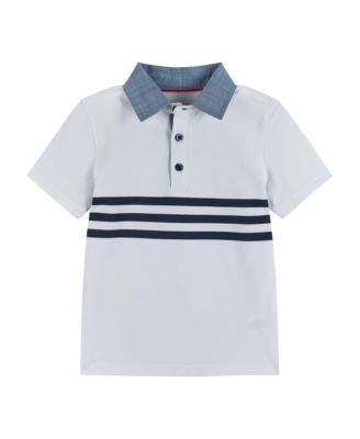 Andy Evan Toddler Boys Toddler Child White Pique Polo Shirt Macy s