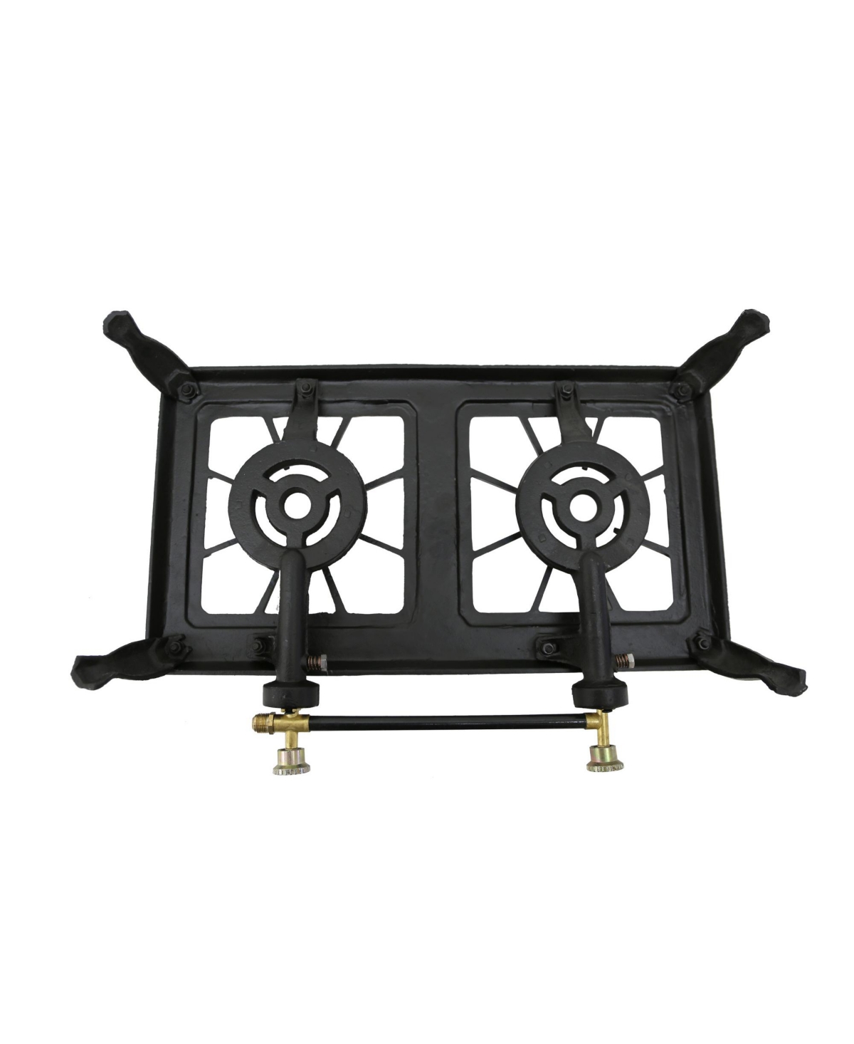 Stansport Double Burner Cast Iron Stove with Regulator Hose