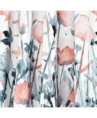 Zuri Flora Light Filtering Window Curtain Panels