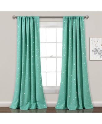 Star Blackout Window Curtain Panels