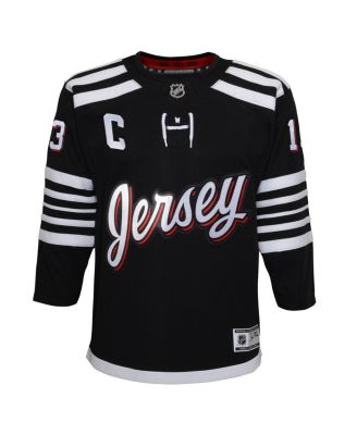 Big Boys Nico Hischier Black New Jersey Devils 2021/22 Alternate Premier Player Jersey