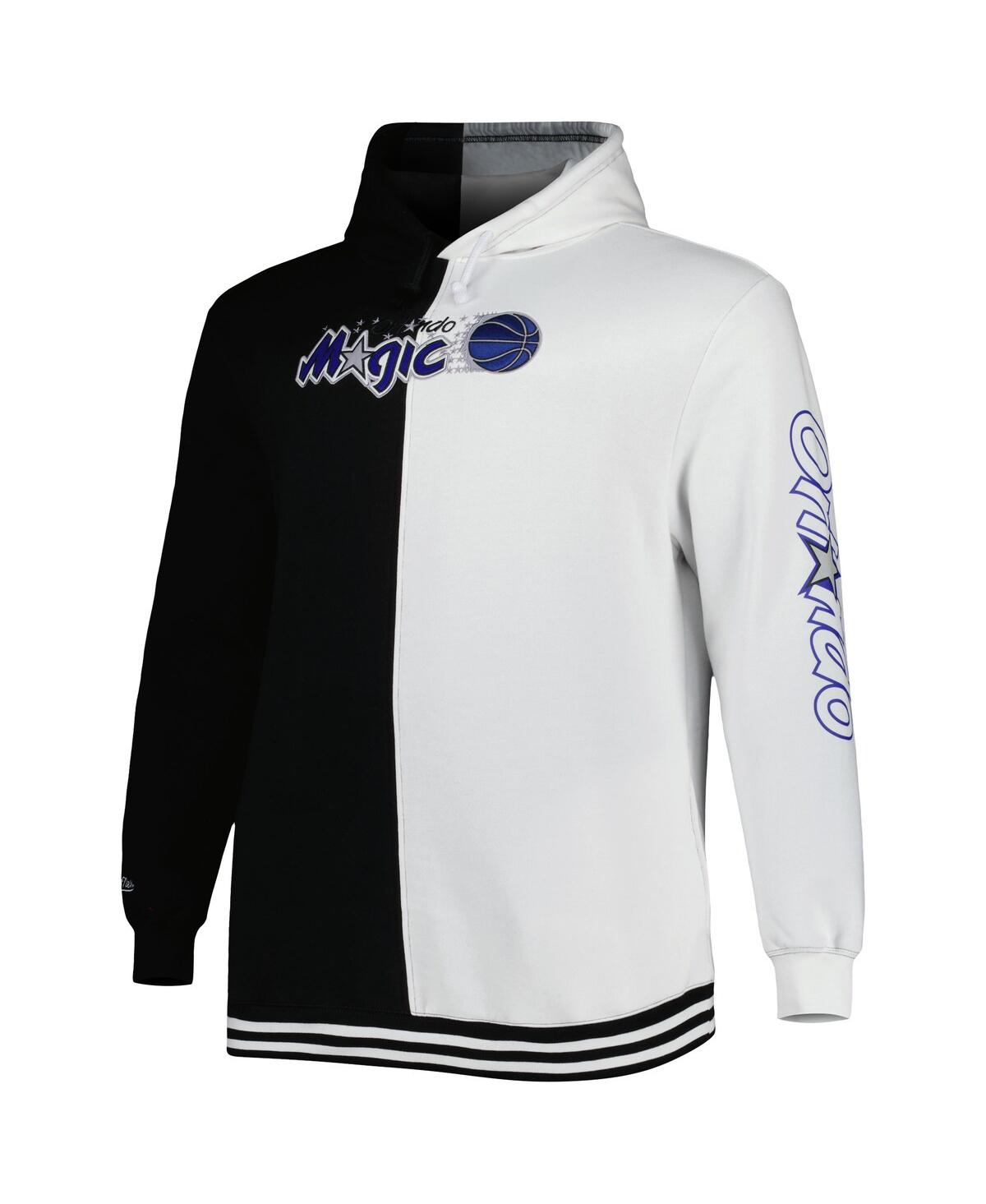 Men's Mitchell & Ness White Orlando Magic Big and Tall Hardwood Classics Split Pullover Hoodie - White