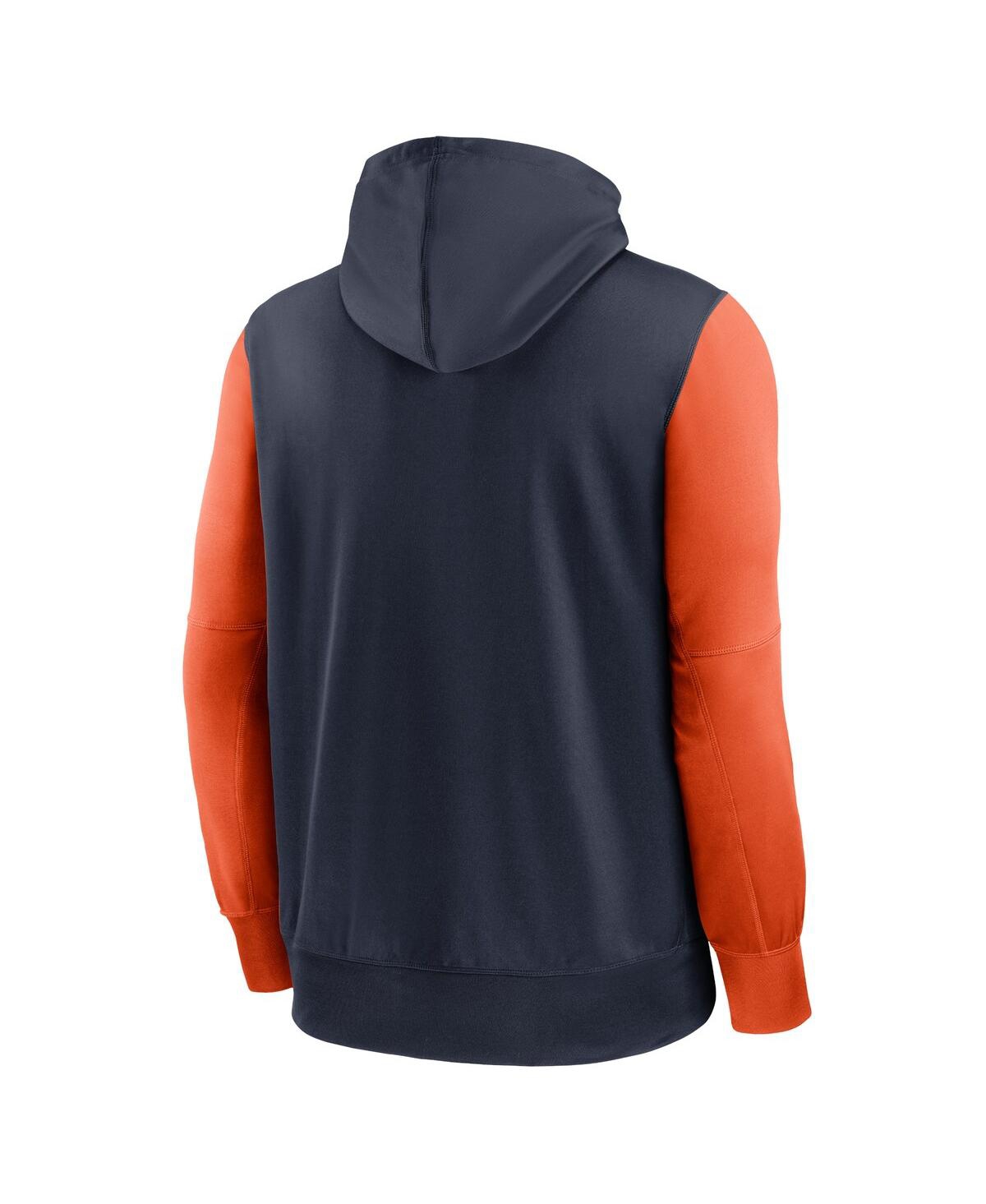 Shop Nike Men's  Navy Chicago Bears Performance Full-zip Hoodie