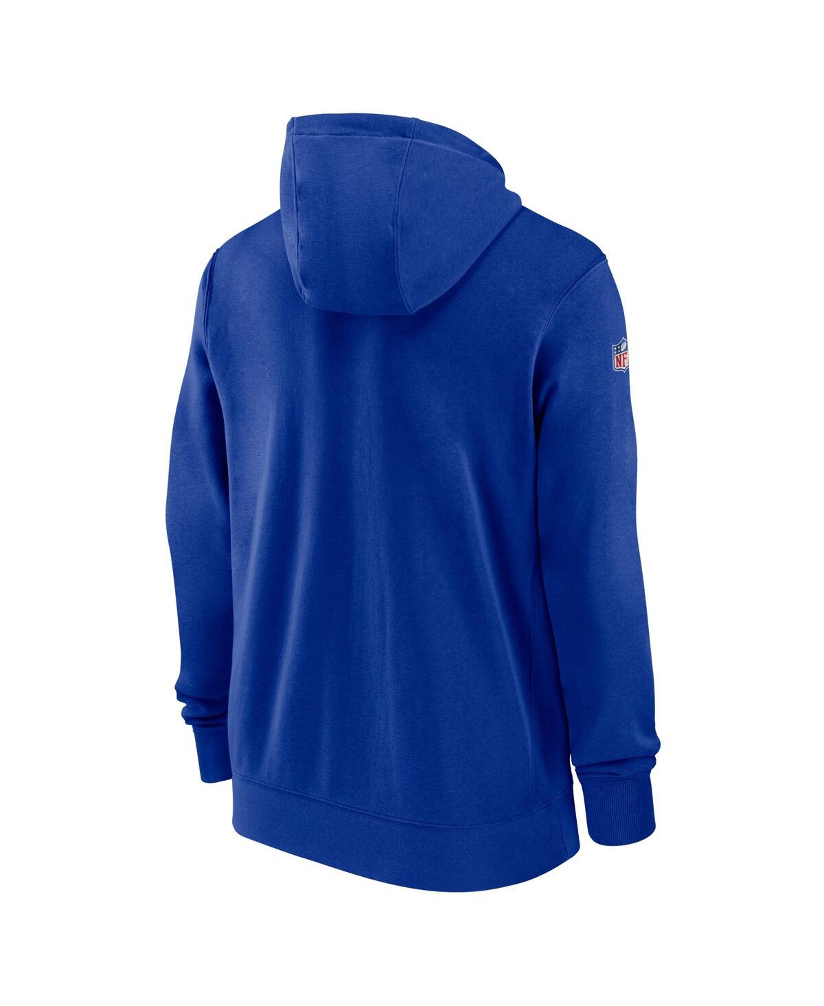 Men's NikeBuffalo Bills Sideline Club Performance Full-Zip Hoodie - Royal