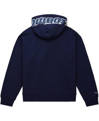 Women's Navy Dallas Cowboys Gridiron Classics Big Face 7.0 Pullover Hoodie