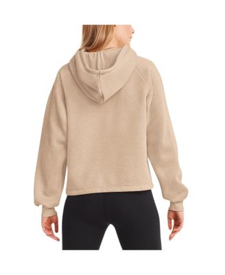 Women's Cream San Francisco 49ers Debbie Dolman Raglan Pullover Hoodie