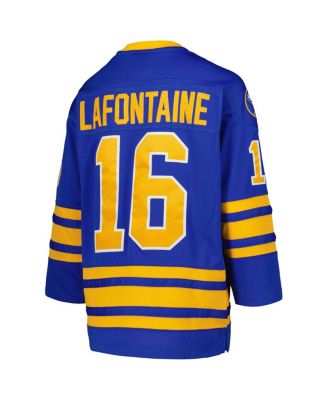 Big Boys Pat LaFontaine Royal Buffalo Sabres 1992 Blue Line Player Jersey