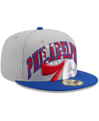 Men's Gray, Royal Philadelphia 76ers Tip-Off Two-Tone 59FIFTY Fitted Hat