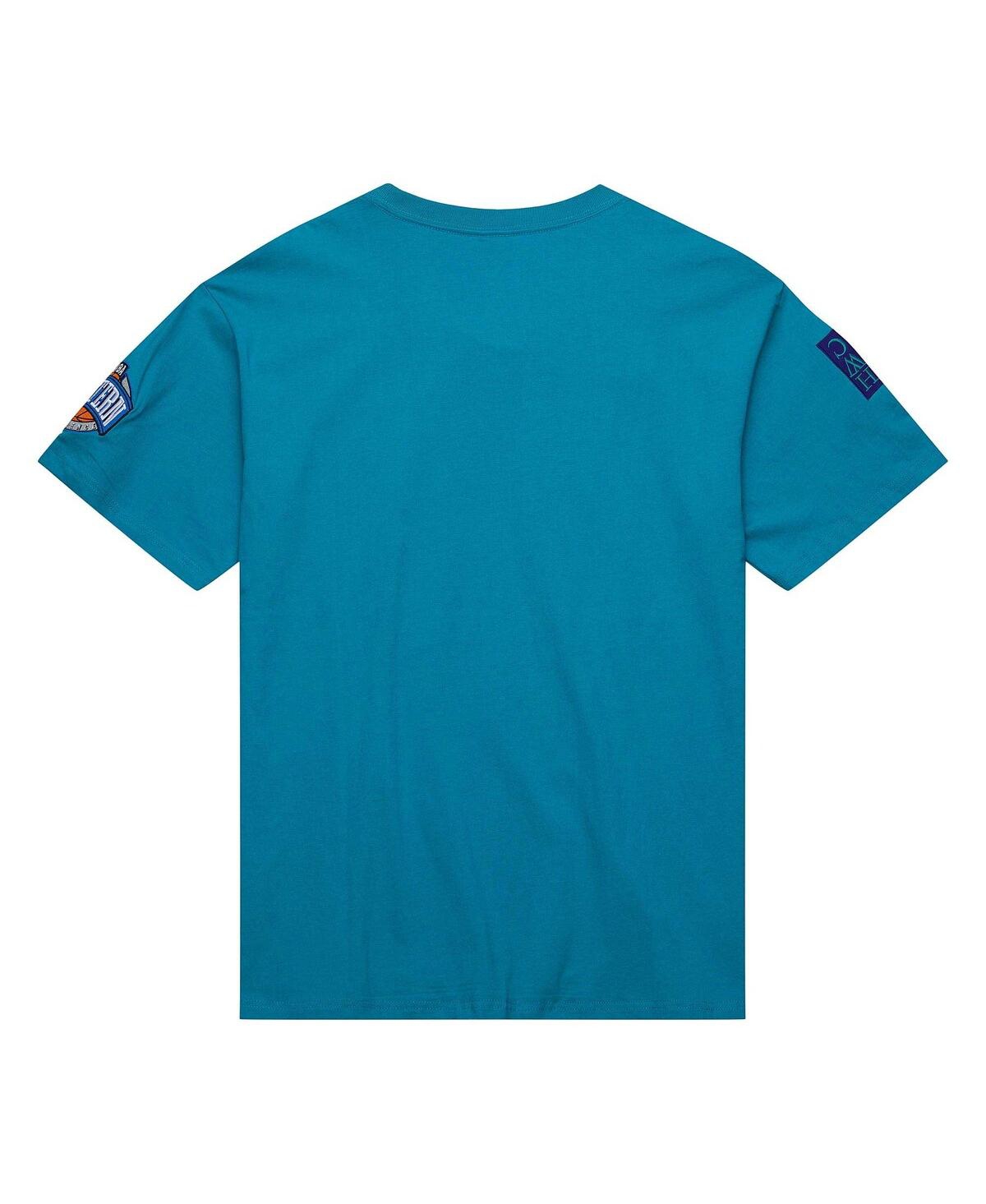 Men's Mitchell & NessCharlotte Hornets Hardwood Classics Nights Premium T-shirt - Teal