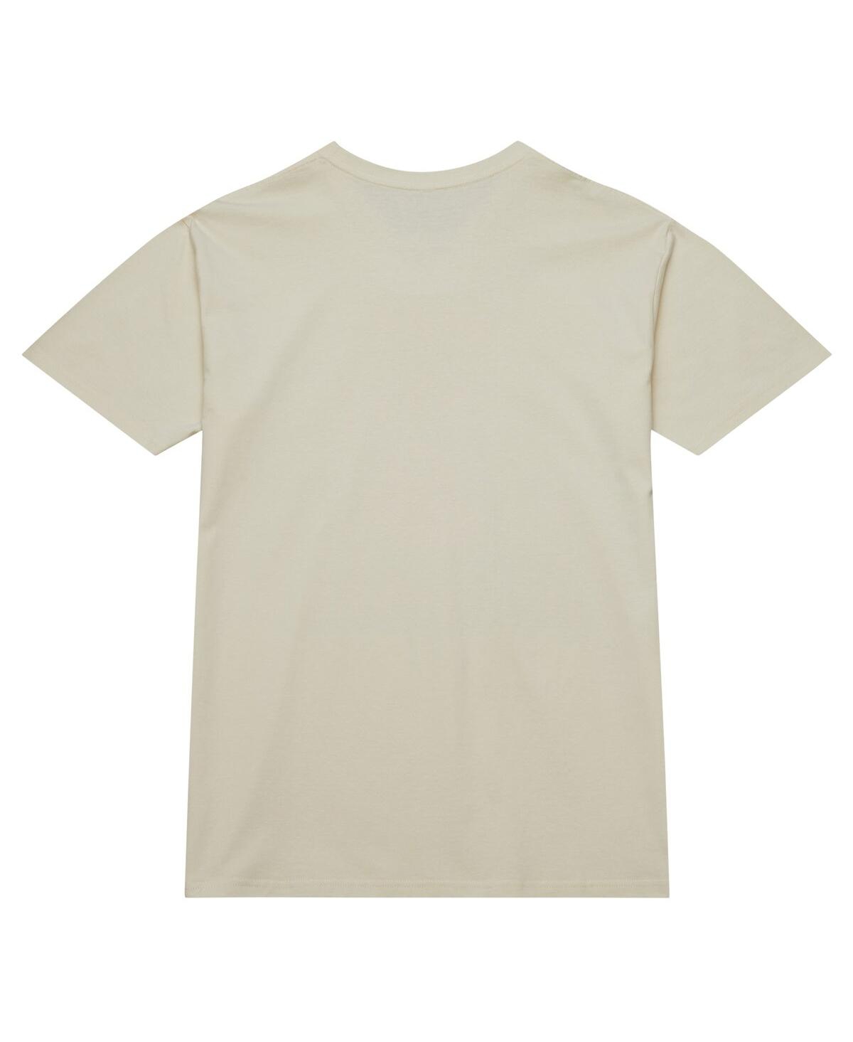 Men's Mitchell & Ness x Tats CruNew Jersey Nets Hardwood Classics City T-shirt - Cream