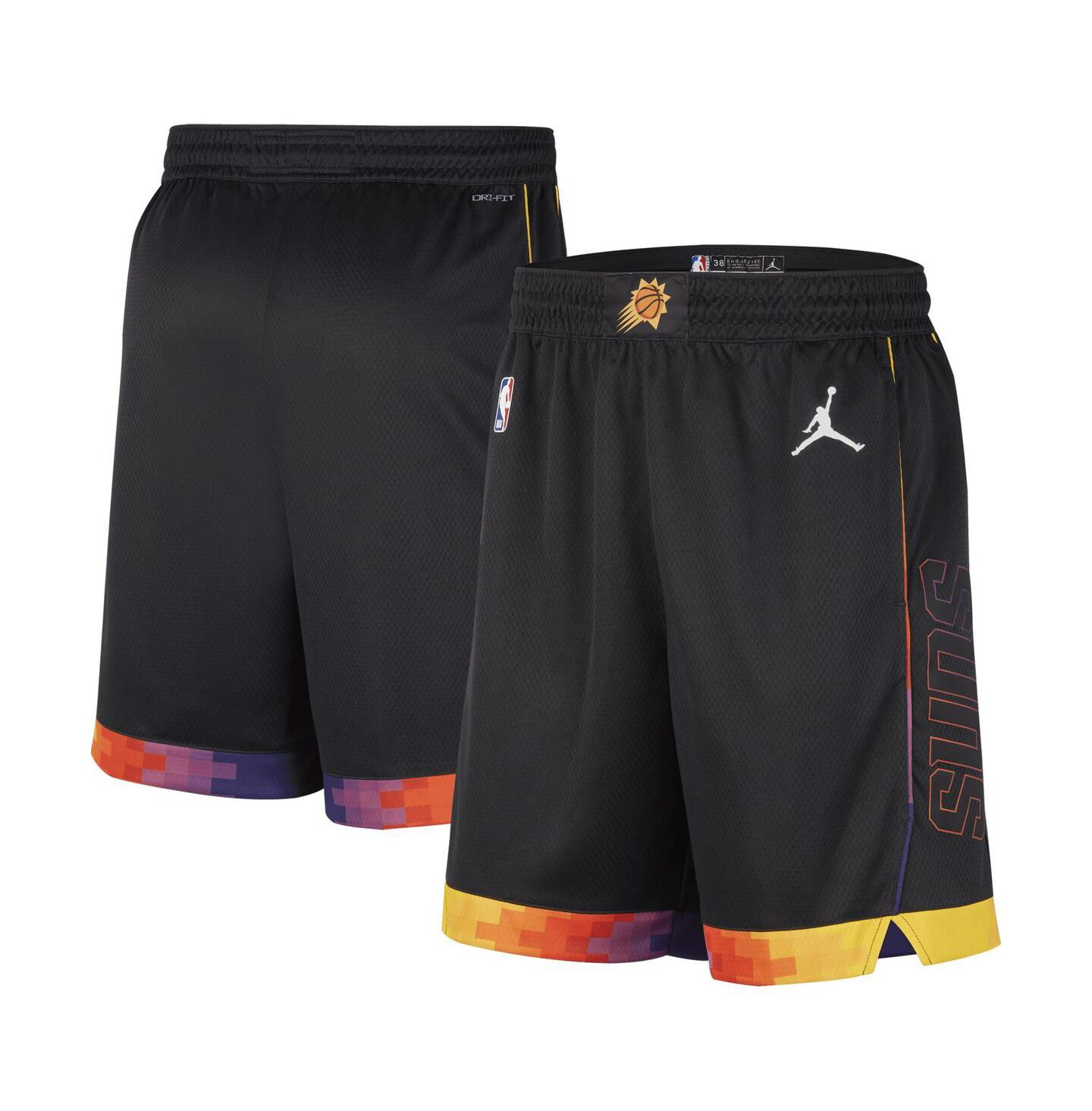Мужские шорты Jordan Black Phoenix Suns 2022/2023 Statement Edition Swingman Performance — фото 1