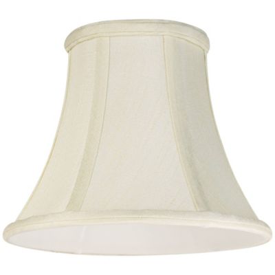 Imperial Shade Hardback Bell Lamp Shade Cream Small 4.5" Top x 8.5" Bottom x 7" High Candelabra Clip-On Fitting