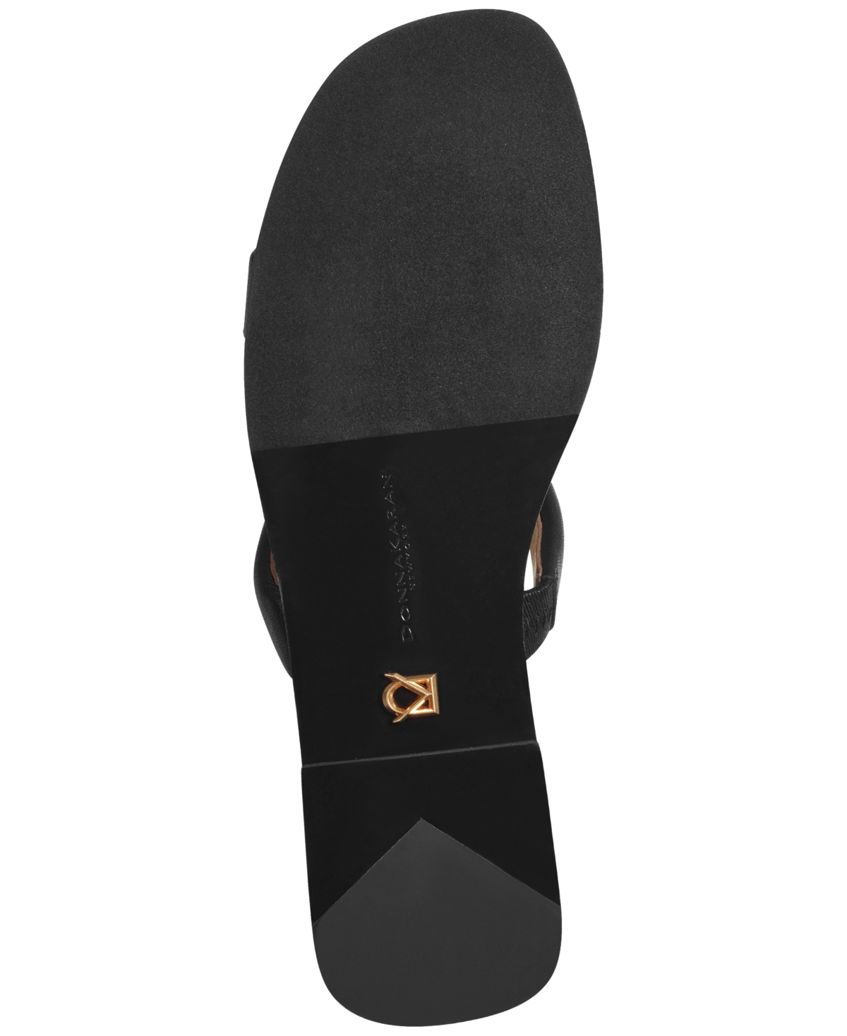 Shop Donna Karan Women's Harmoni Double Band Slide Flat Sandals In Black