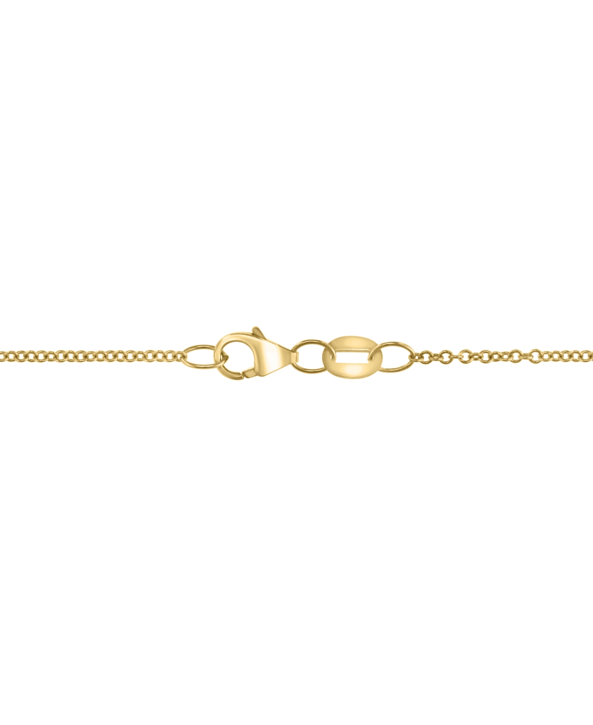 Effy Collection Effy London Blue Topaz (4-1/5 Ct. T.w.) & Diamond (1/10 Ct. T.w.) Halo 18" Pendant Necklace In 14k G