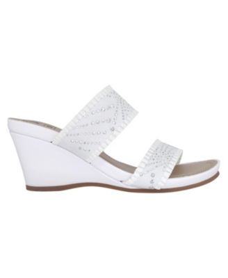 Women's Verbena Embellished Stretch Wedge Sandals 