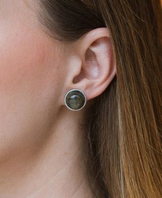 Indali Labradorite Stud Earrings - Set of 2 Semi Precious