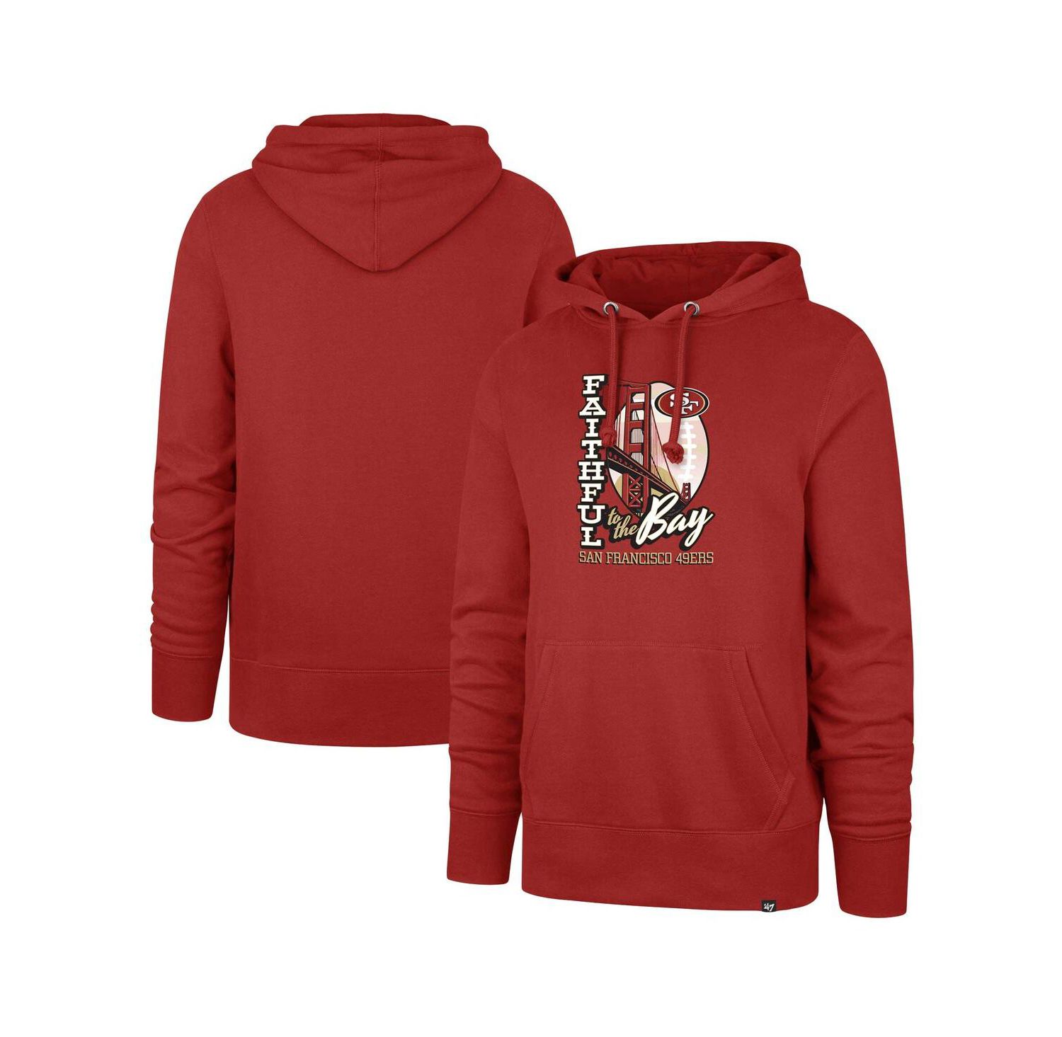 Men's Scarlet San Francisco 49ers Regional Headline Pullover Hoodie