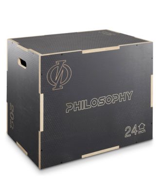 Philosophy Gym 3 In 1 Non-slip Wood Plyo Box, 30