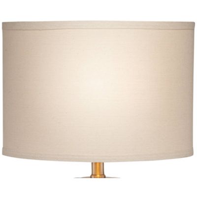 Margaret Coastal Accent Table Lamp 23" High Mother of Pearl Tile Cylinder Cream Linen Drum Shade for Bedroom Living Room Bedside Office