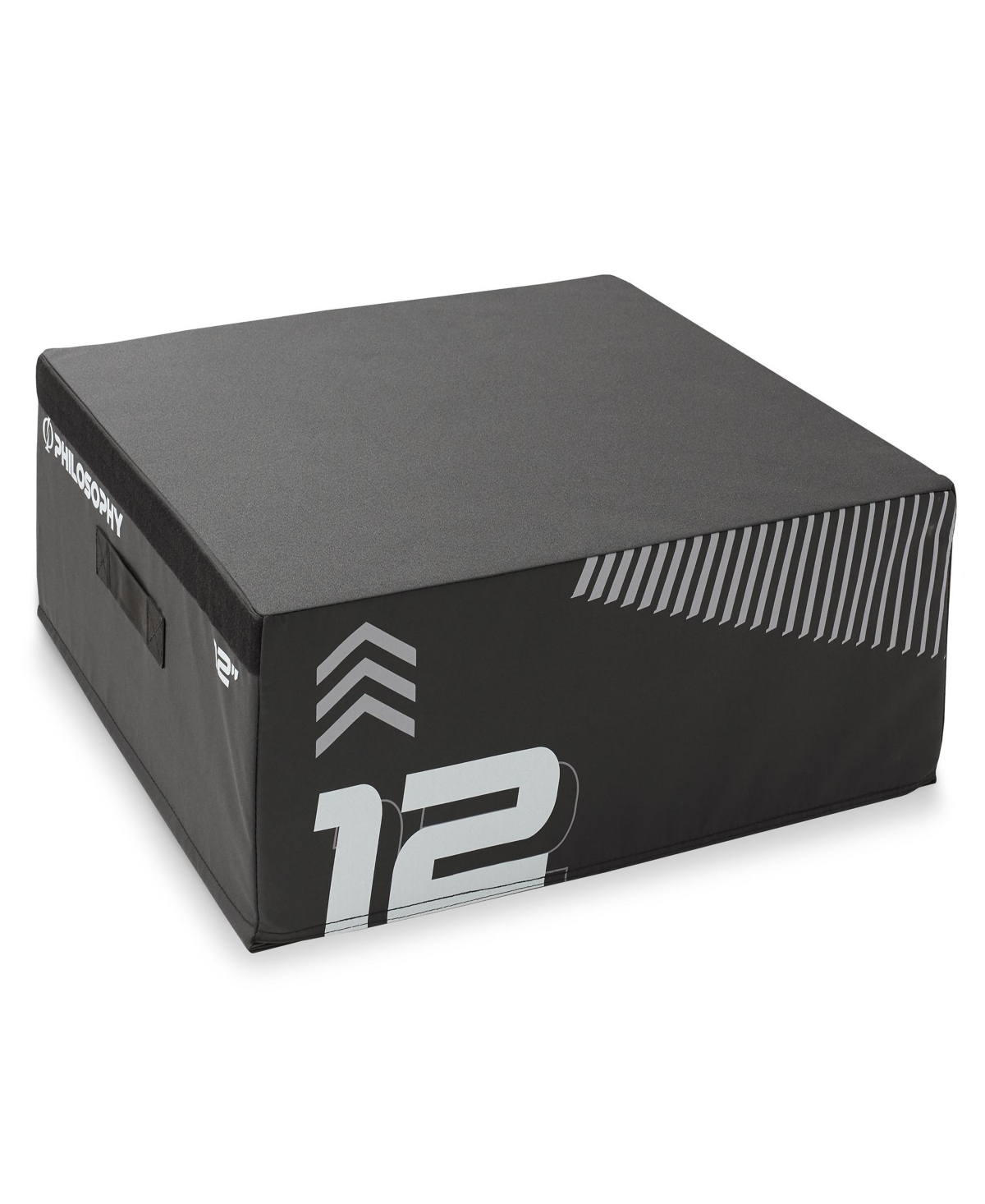 12" Soft Foam Plyometric Box - Jumping Plyo Box for Training and Conditioning - Black