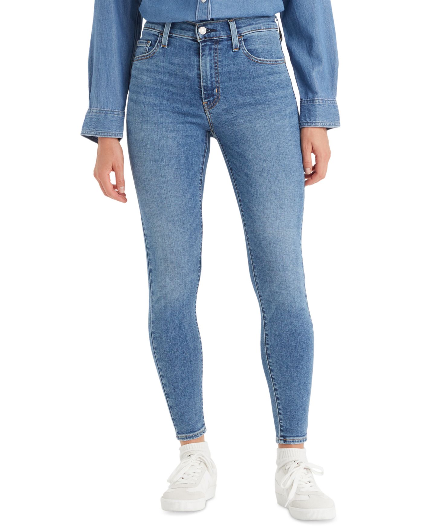 Женские джинсы Levi's 720 High-Rise Stretchy Super-Skinny, цвет: Анималистичный — фото 1